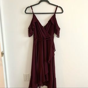 LE CHÂTEAU Dress Color Wine Size XXS